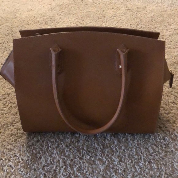 Brown leather handbag - Picture 2 of 7